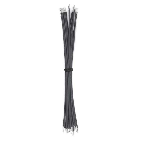 Lead Wire, UL1061, 16 AWG, Gray, 1 ft, 100 PK
